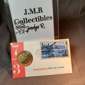 1973 American Revolution Bicentennial First Day Cover Patrick Henry Samuel Adams